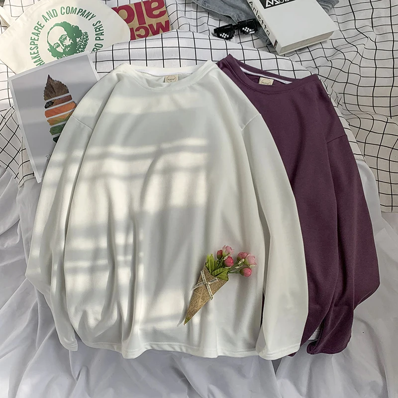 Разборчивого 2021 Осенняя футболка с длинными рукавами рисунком для женщин