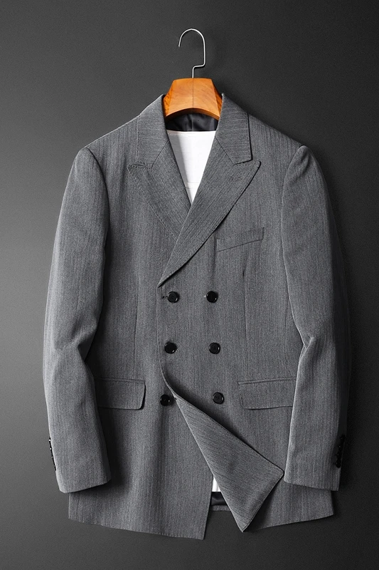

Blazers High-end Men Solid Color Wedding Business Blazer Masculino Casual Suit Jacket Streetwear Social Dress Coat Costume Homme