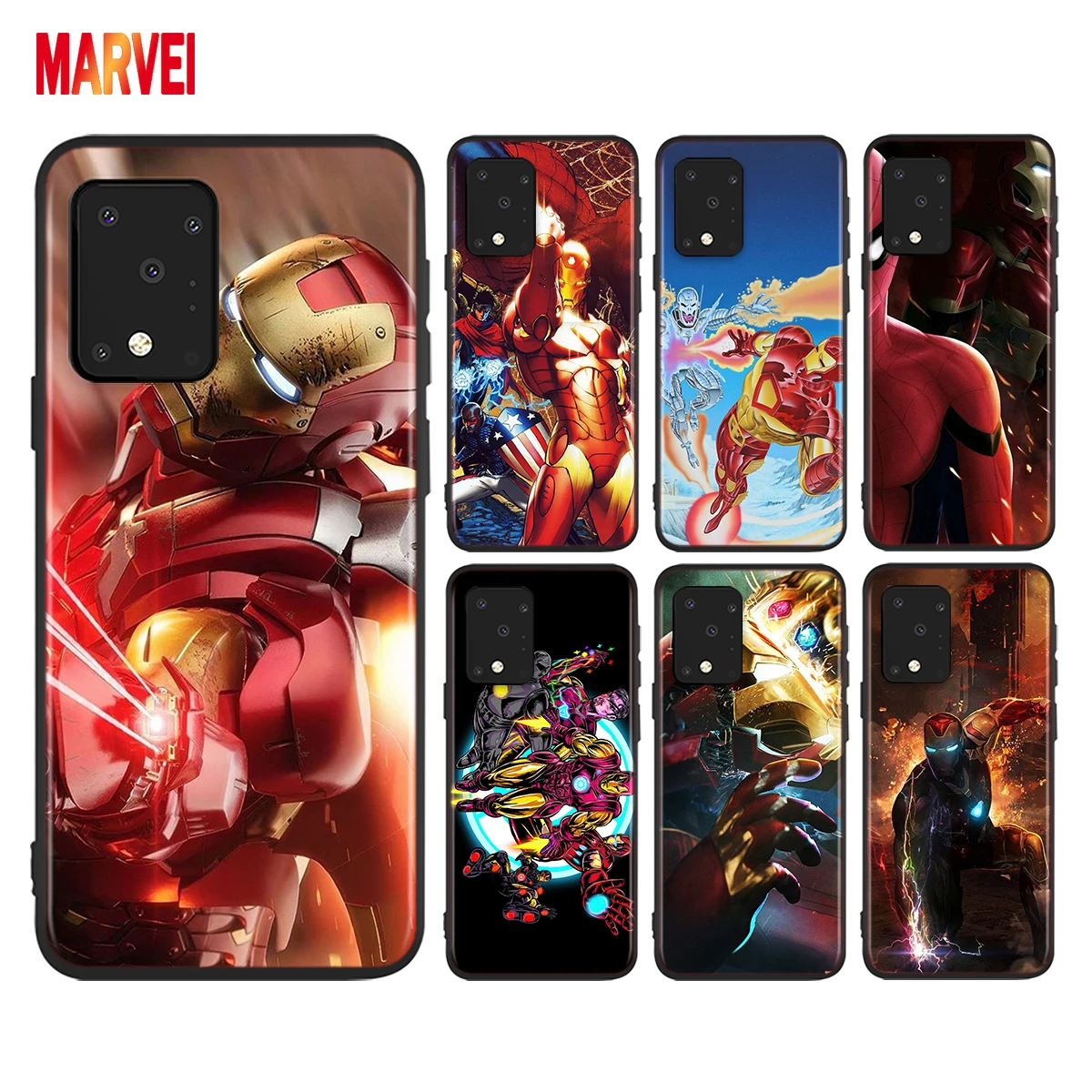 

Marvel Iron Man Hot For Samsung A72 A52 A02 S A32 A12 A42 A51 A91 A81 A71 A41 A31 A21 S A11 A01 UW Black Phone Case Cover