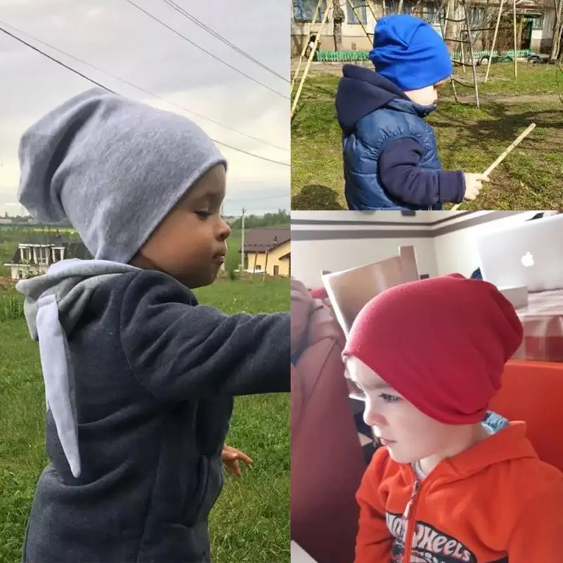 

1Pcs Baby Street Dance Hip Hop Hat Spring Autumn Baby Hat Scarf For Boys Girls Knitted Cap Winter Warm Solid Color Children Hat