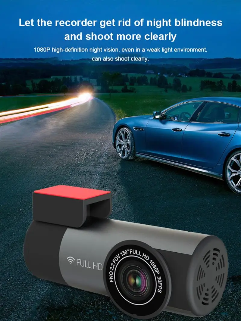 

1080P Ангел ночное видение HD DVR Автомобильные видеорегистраторы широкий видеорегистратор Скрытая вождение автомобиля камера английский/Русс...