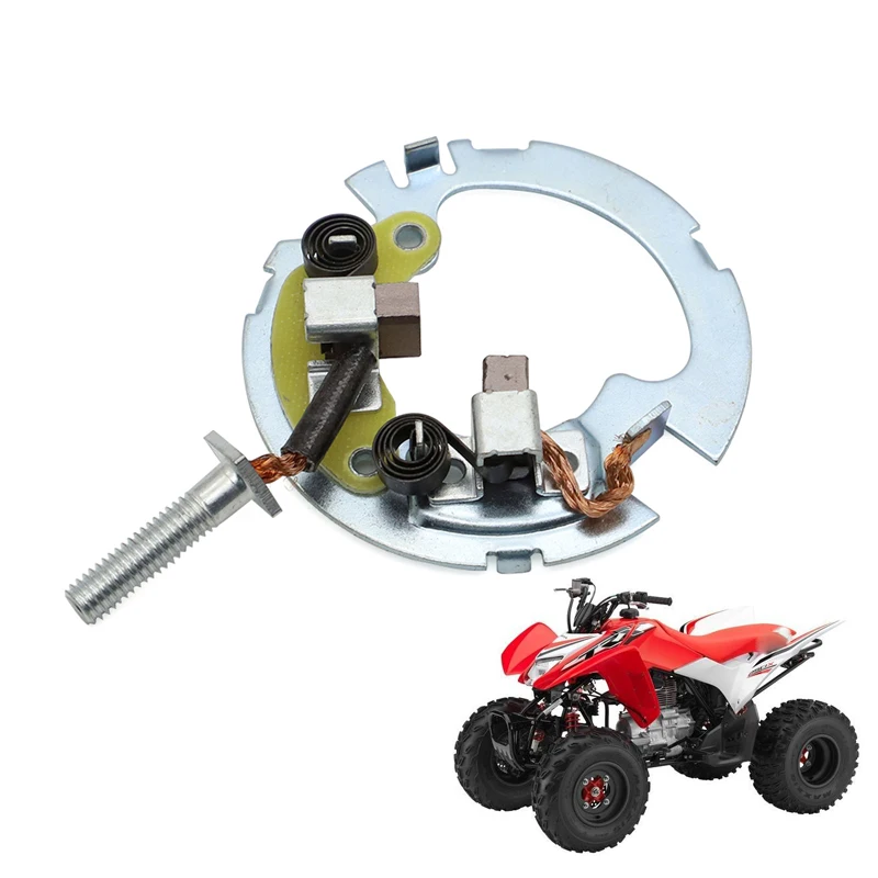 

For Honda Starter Brush Set Plate Rebuild Kit ATV TRX300 TRX250 Recon TRX350 Rancher 250EX 31206-MN4-008 31201-KS5-901