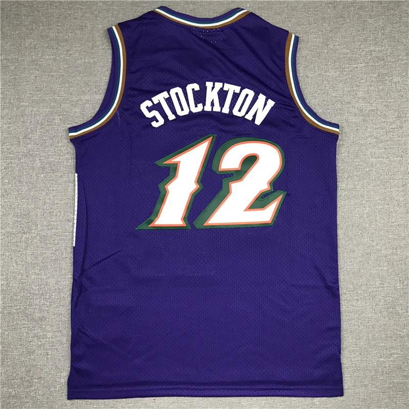 

20 21 City Edition Swingman Basketball Jerseys 45 MITCHELL CONLEY GOBERT MALONE STOCKTON Tank Tops Shorts Embroidery Logo XXL