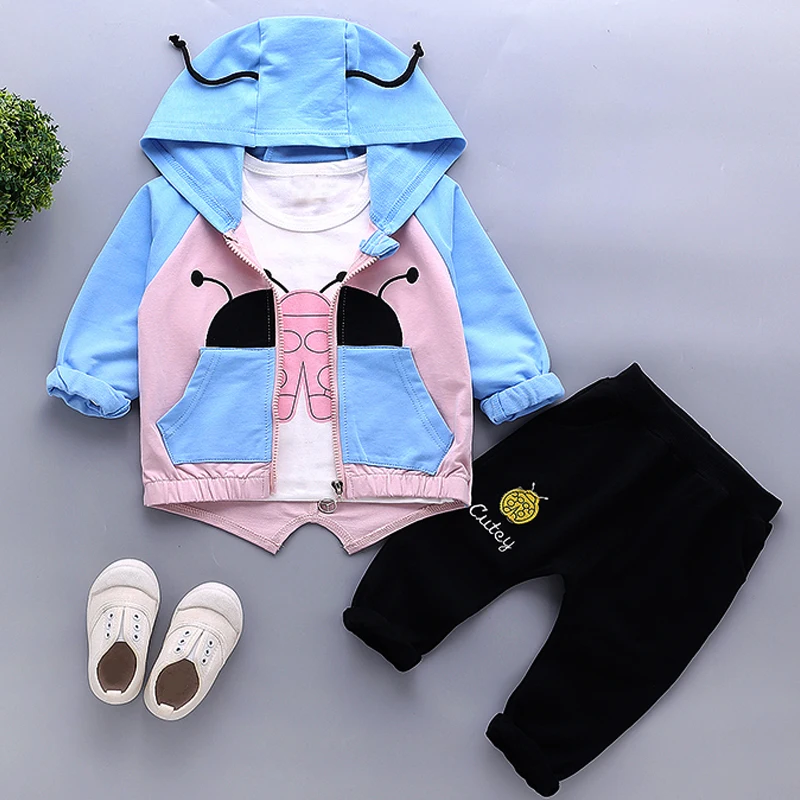 Bear Leader Baby Clothes New Autumn Boy&ampGirl Clothing Sets Fshion Sweet Children Bodysuits Rainbow Printed Kids Set | Детская одежда