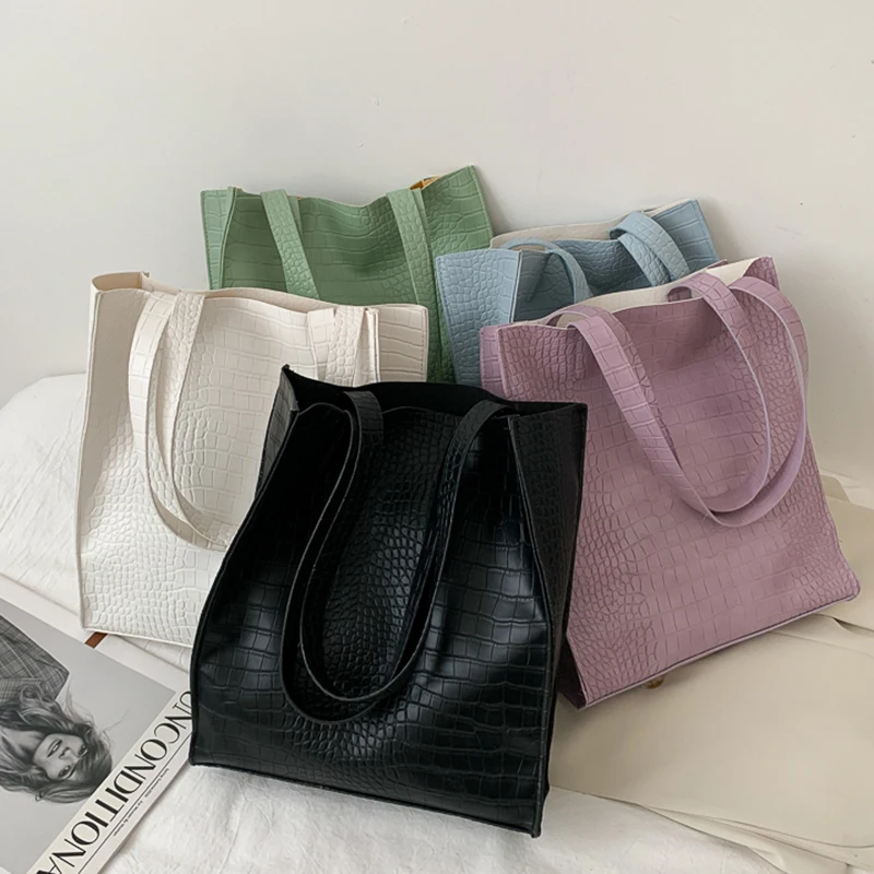 

Casual Large Capacity Shoulder Bag Ladies Fashion PU Shoulder Bag for Female Travel Tote Women's High-Quality Handbag