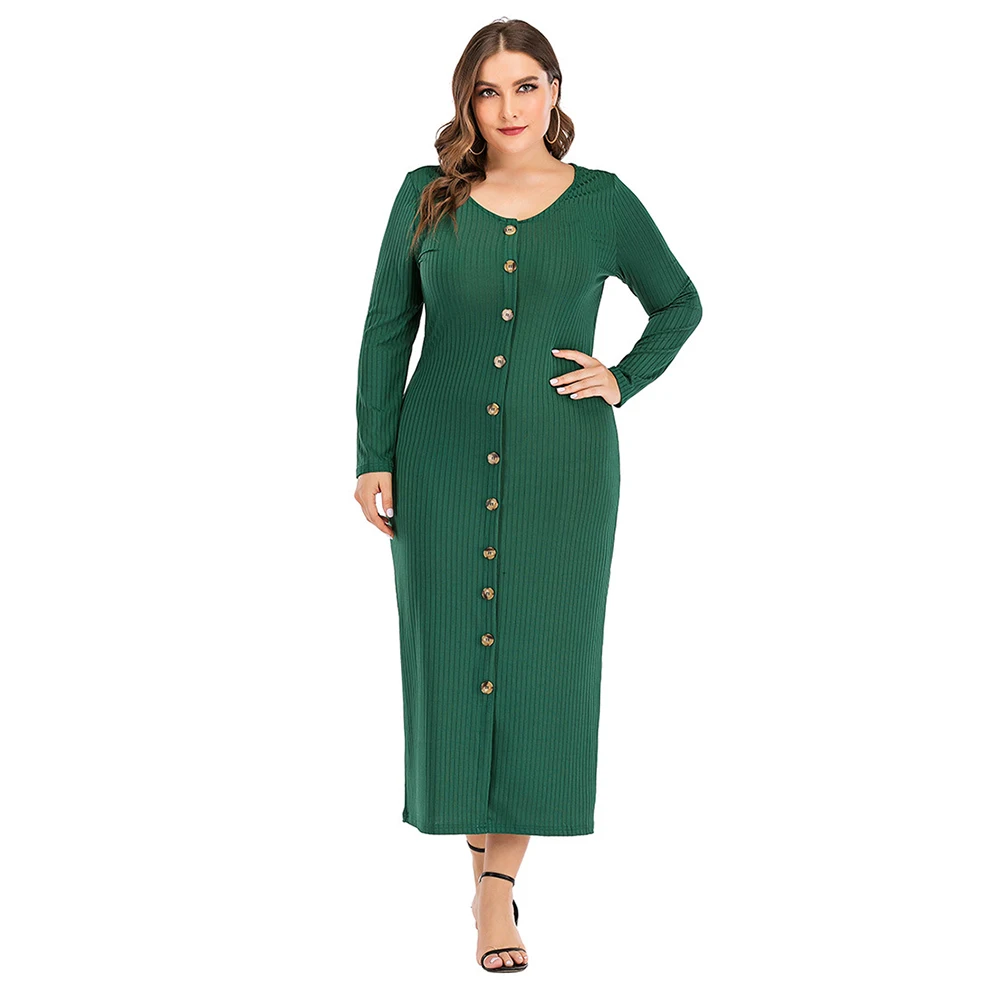 Трикотажное мусульманское платье абайя Дубай Турция мусульманская модная