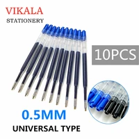 10 pc 424 black blue ink gel pen refill l98mm recharge replacement for metal ballpoint pen neutral refills office school supply