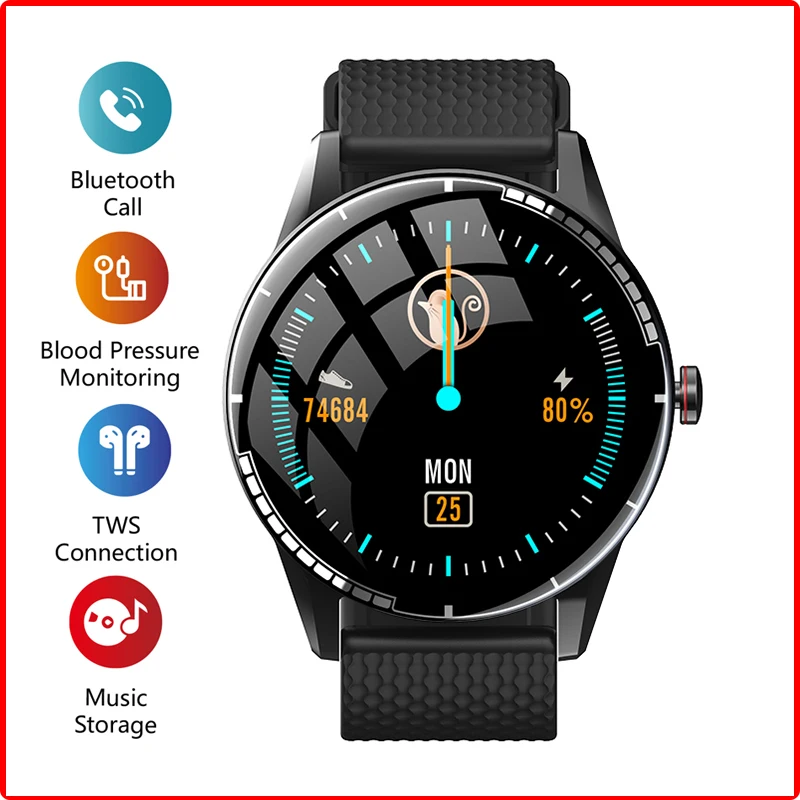

Смарт-часы, 1,3 дюйма, Bluetooth, IP67, 295 мА · ч