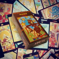 2021 new maya tarot cards in russian oracle deck 78 cards board game for home divination occultism toro pdf guide book fate maya