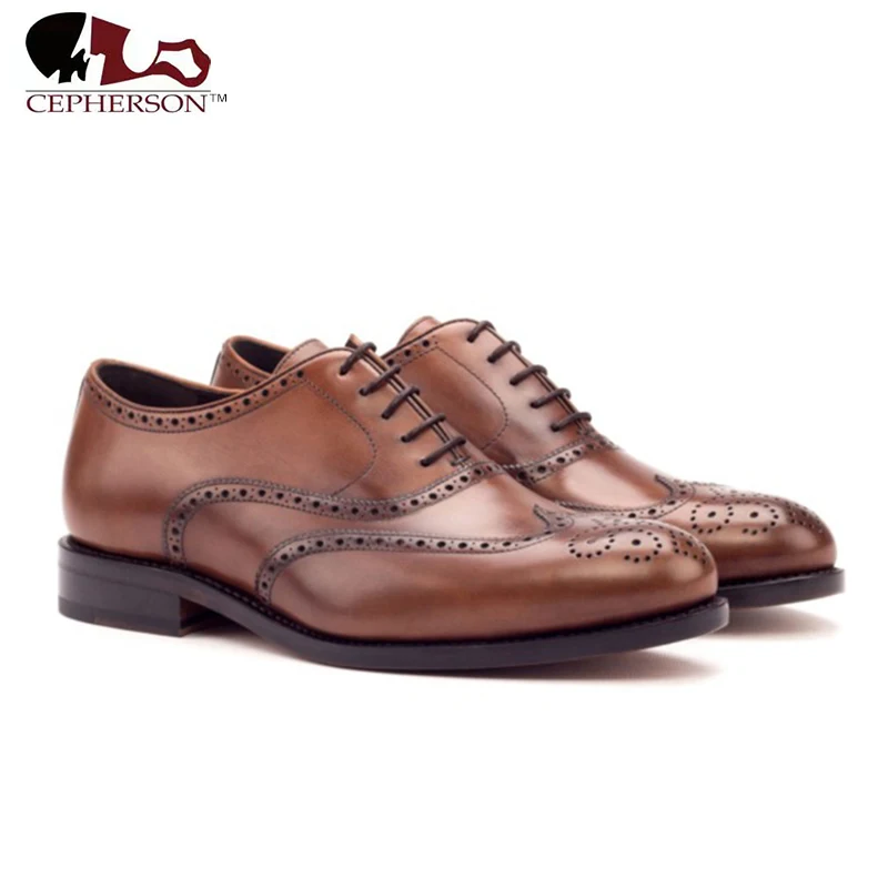 

Туфли-оксфорды мужские классические, натуральная кожа, броги, официальный дизайн, лучшая Свадебная деловая обувь ручной работы
