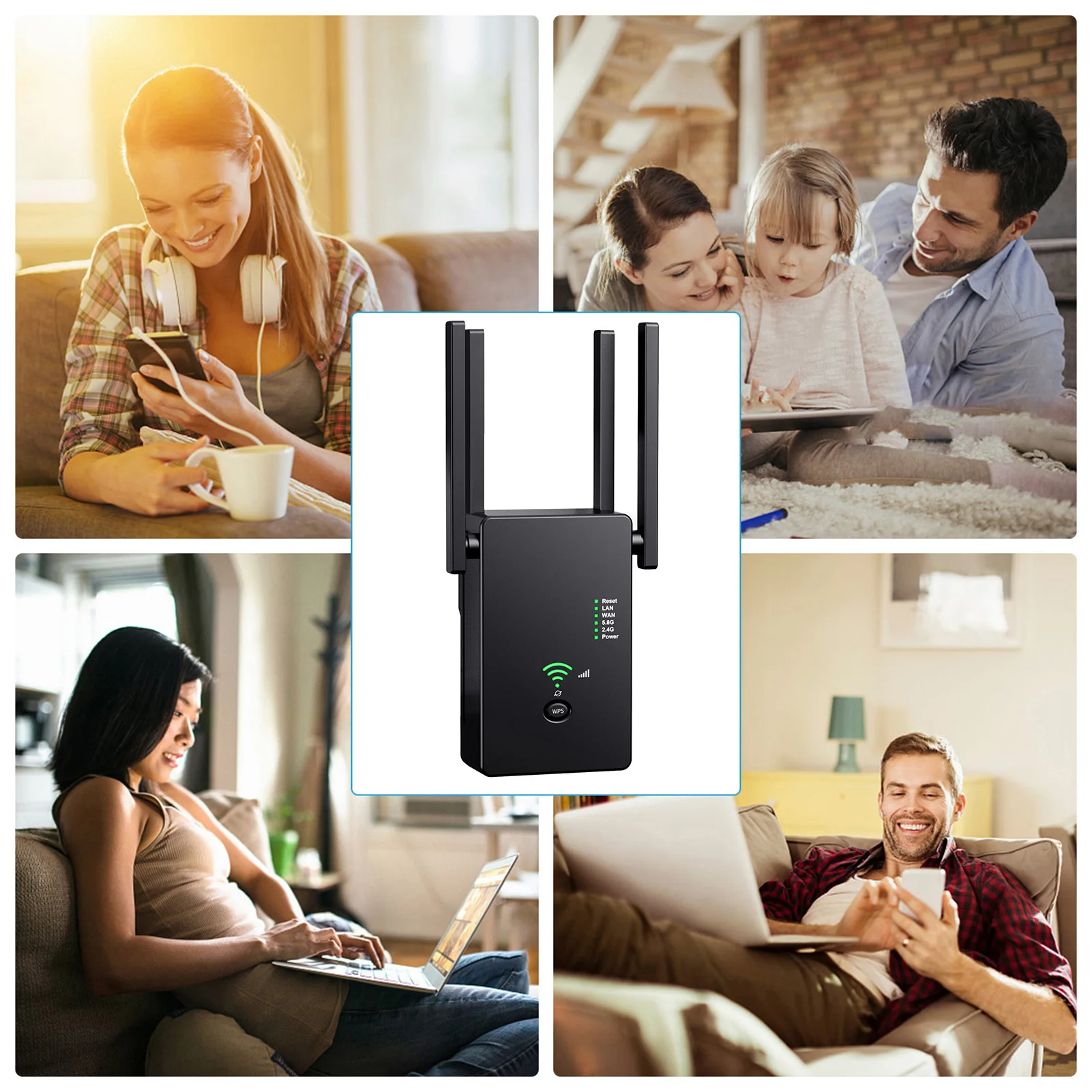 Wi-Fi-роутер 1200 Мбит/с 2 4/5 8 ГГц | Мобильные телефоны и аксессуары