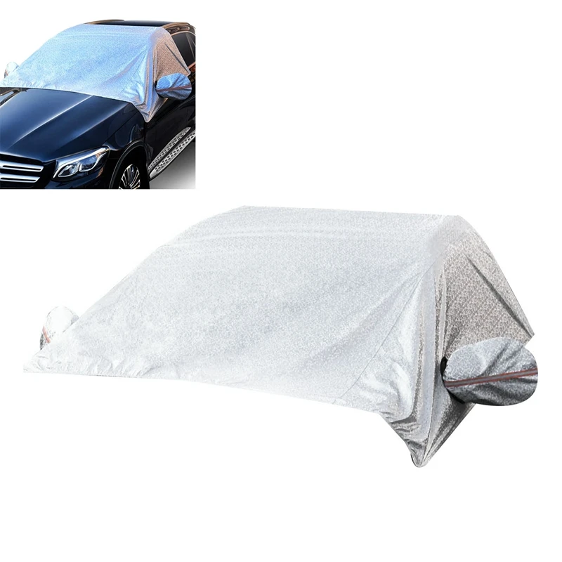 95 дюймов X 55 лобовое стекло автомобиля снежное покрытие с зеркалом снежные чехлы