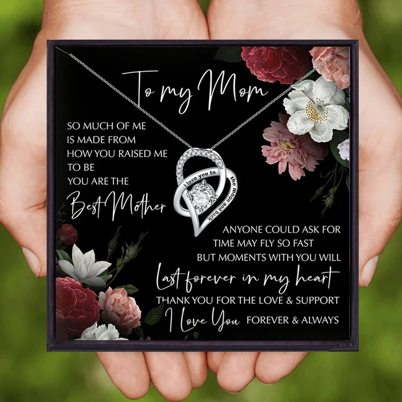 Маме Ожерелья Подвески с надписью I Love You To the Moom ожерелья для женщин стильный