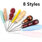 2021 новая Тыква из красного дерева, парусина и кожи, шило для шитья обуви, инструмент с деревянной ручкой, шило для ручного шитья, конические иглы, инструменты для рукоделия