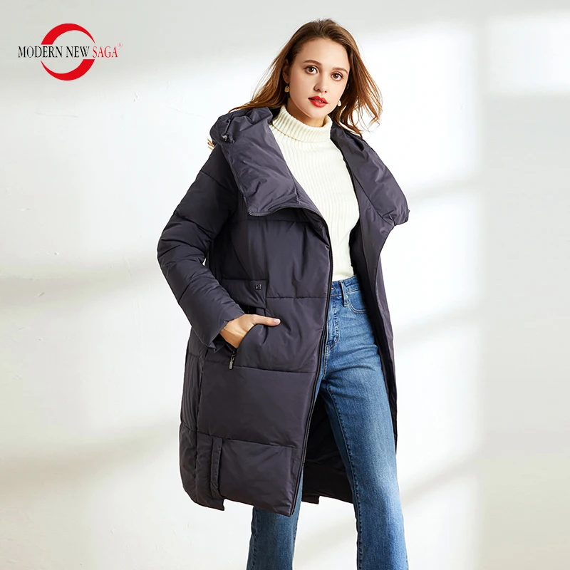 MODERN NEW SAGA 2020 Женское Зимнее Пальто Зимняя Женская Парка Хлопковое Стеганное