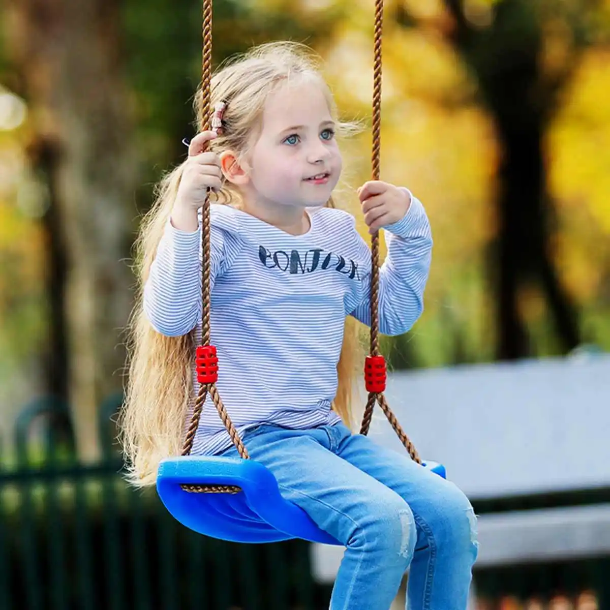 

Детское уличное кресло-качели с регулируемыми веревками для парка, сада, игровой площадки, АКС, детская игрушка, качели для дерева