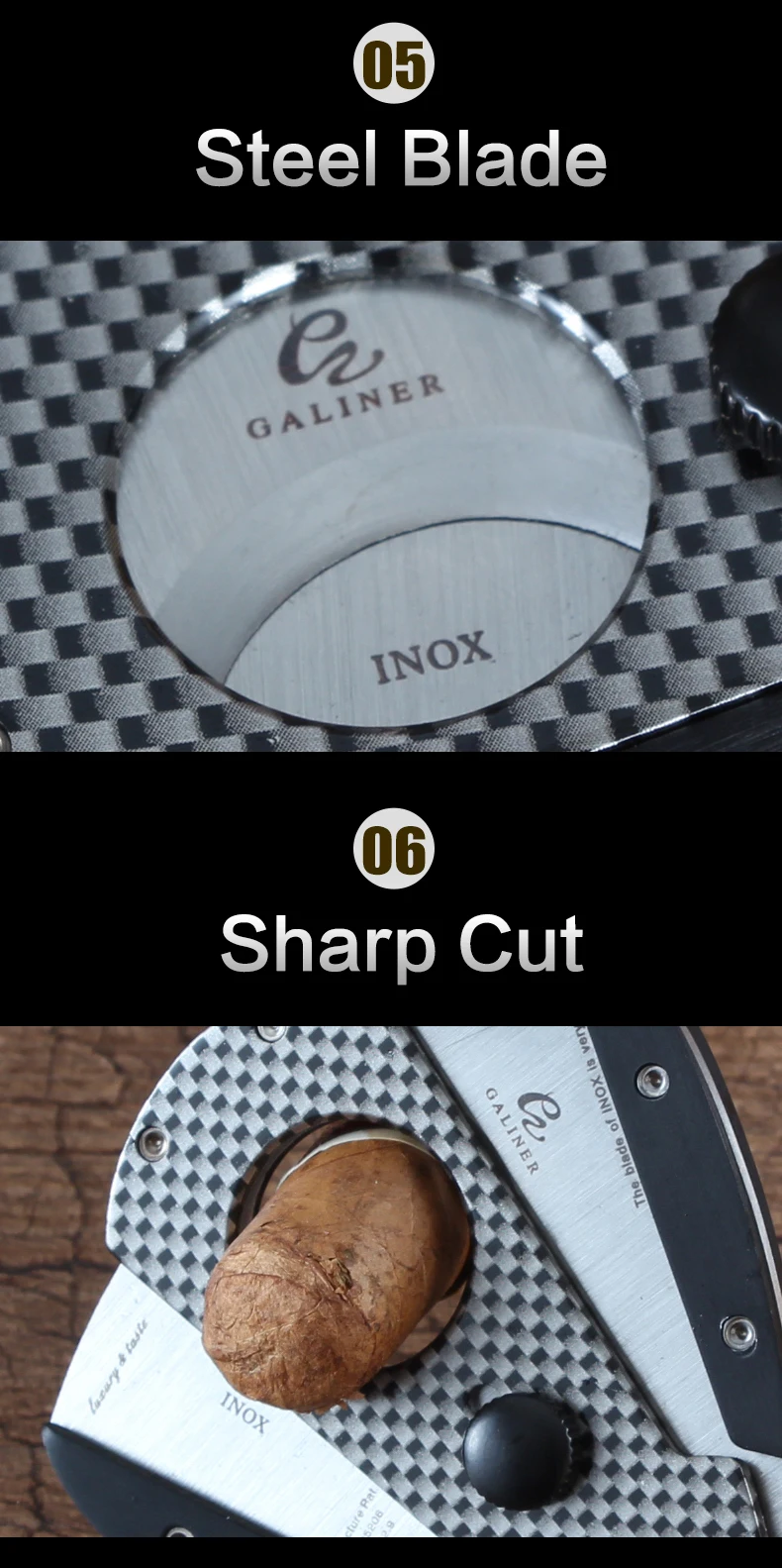 GALINER Зажигалка для сигар зажигалка бутан 1 зажигалки для COHIBA Cigar& Sharp Cutter углеродное волокно Cigar Cutter зажигалка аксессуары