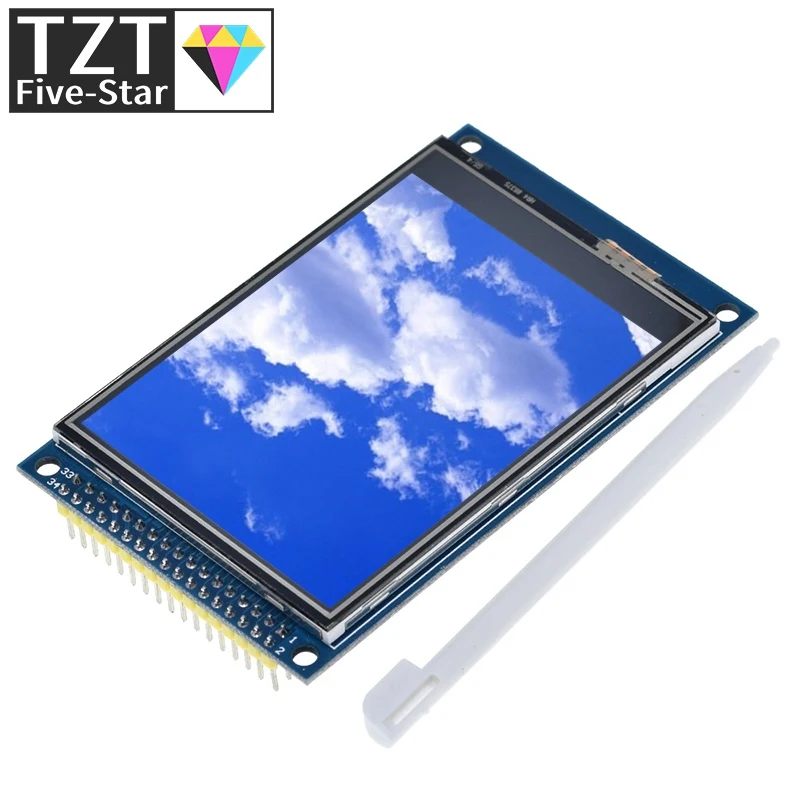 Сенсорный ЖК-экран TZT 3 2 дюйма TFT модуль дисплея Ultra HD 320X240 ILI9341 для Arduino дюймов 320240