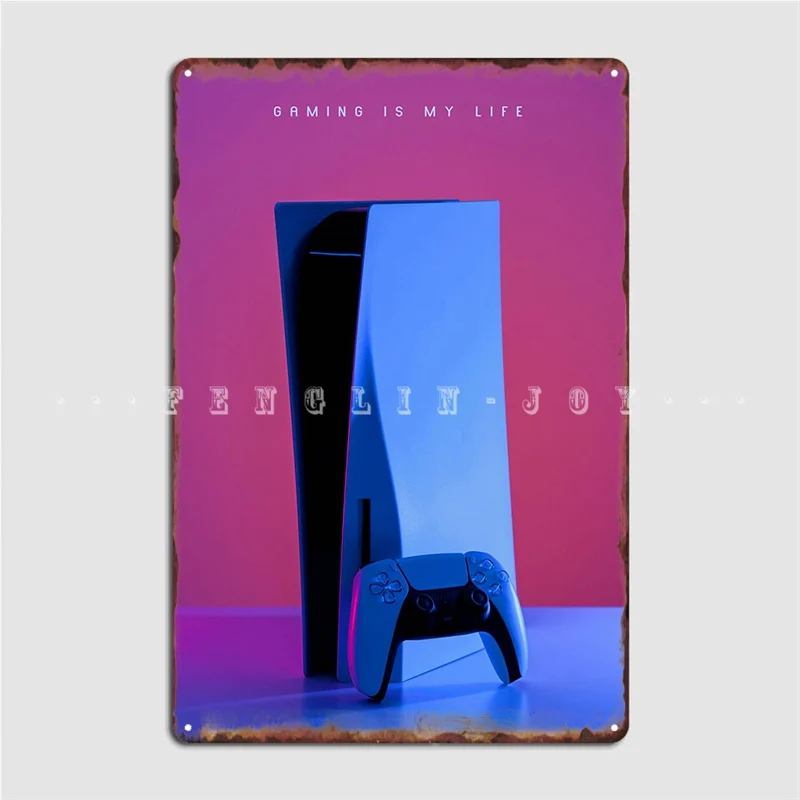 

Игровой металлический плакат с надписью «Game Is My Life»