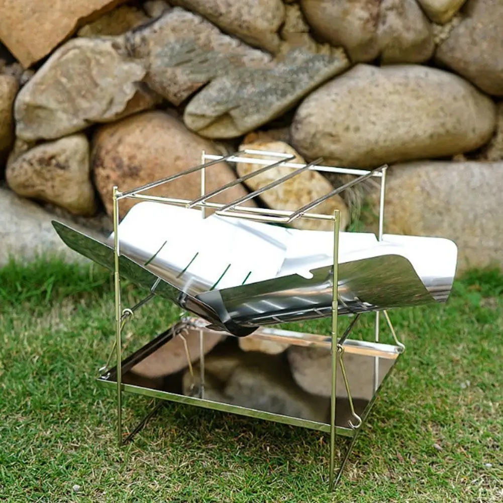 

Outdoor Rack Simple Barbecue Rack Heating Steel Barbecue Rack Mini Foldable Barbecue Heating Steel Heating