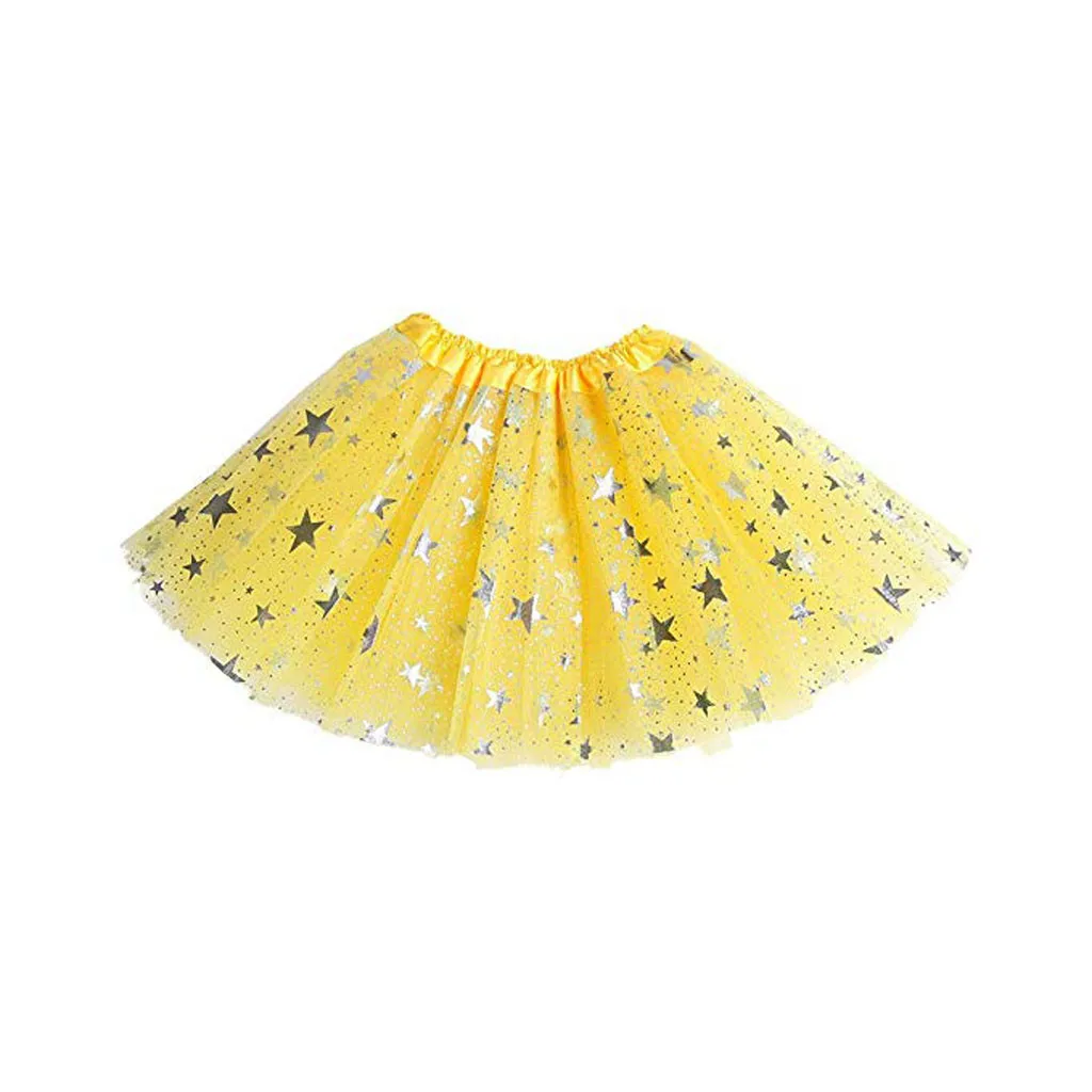 Toddler Kids Girls Baby Tulle Star Sequins Princess Tutu Skirt Outfits Costume Fashion Multicolor Skirts | Детская одежда и обувь