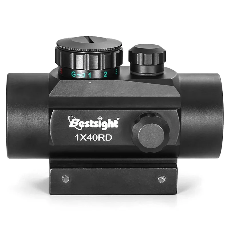 Оптический прицел 1X40 с красной и зеленой точкой дальномер подсветкой охотничий