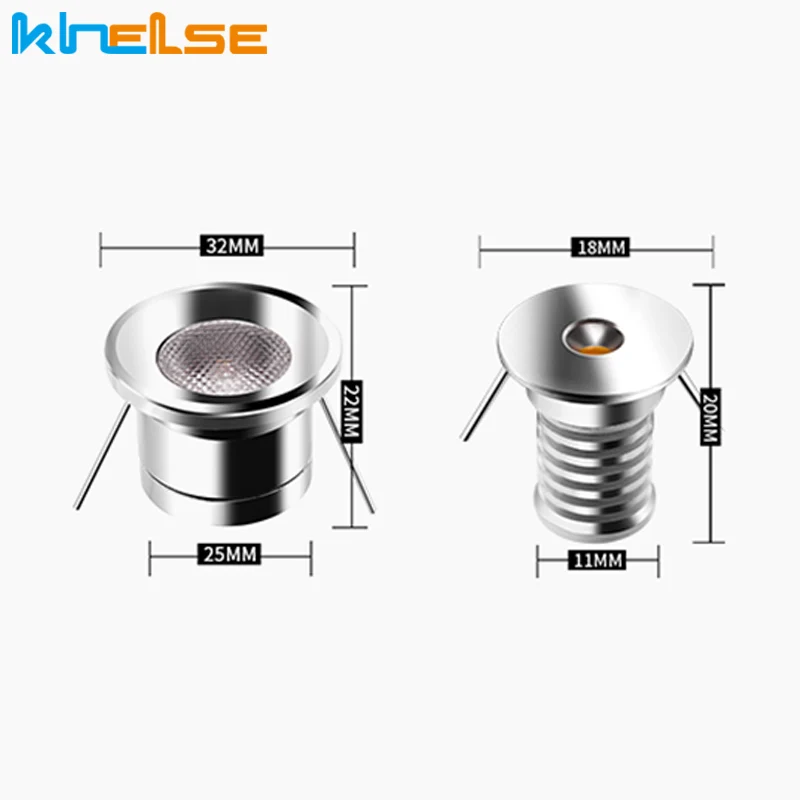 Встраиваемый светодиодный мини светильник IP65 12 В водонепроницаемый точечный