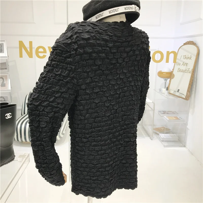 

French Design T-shirt Female 2020 Autumn New Long Sleeve Lazy Casual Solid Tops for Women Women Sexy Tops women clothing