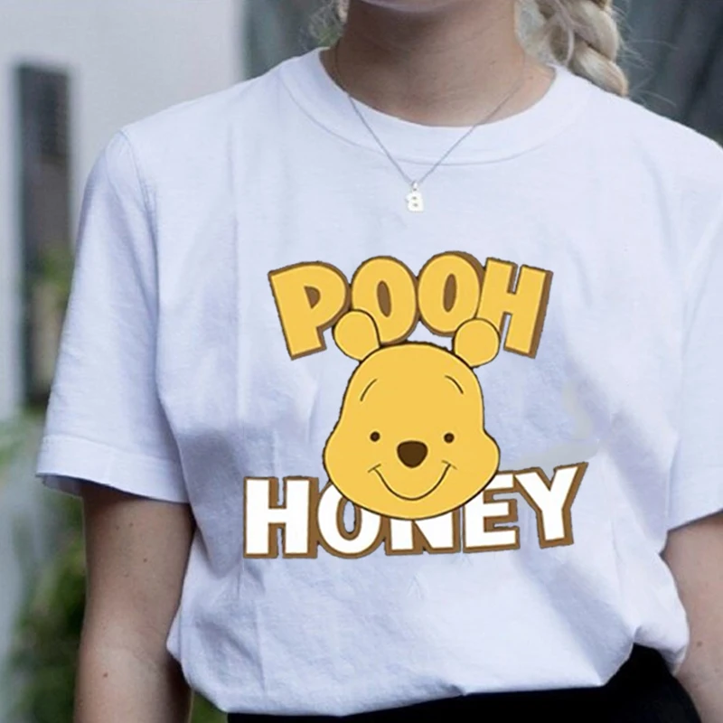 Модные женские футболки большого размера с изображением пуха медведя улззана из