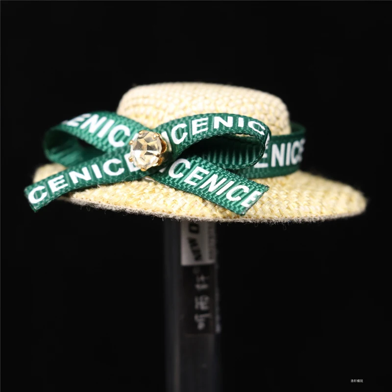 Модель женской соломенной шляпы с козырьком масштаб 1/6 для экшн-фигурок 12 дюймов