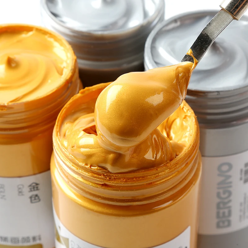 Золотая краска лак для обработки дерева металлическое покрытие лака 300 г мебели