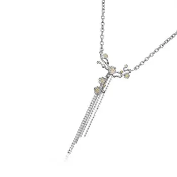 

The Popular Pendant Women's Necklace Long Jewelry Pendant Fashion Plum Autumn and Winter Sweater Chain K9L-1002X