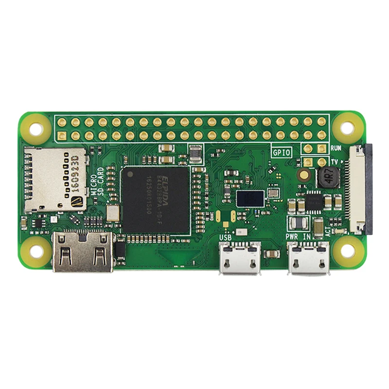 Оригинальная Raspberry Pi Zero W Плата 1 ГГц ЦП 512 МБ ОЗУ с бортовым WiFi и Bluetooth RPI 0 Вт