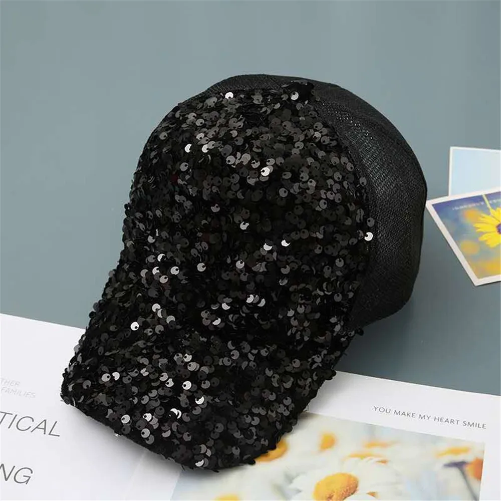 2020 промытый хлопок блестящая Лоскутная светильник бейсболка женская