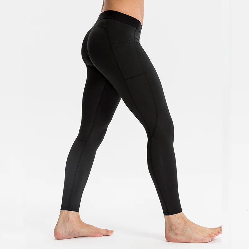 Jogging Men Commpression Pants Seamless Elastic Sport Leggings Gym Quick Dry Workout Sportswear Training Fitness Sport Trousers