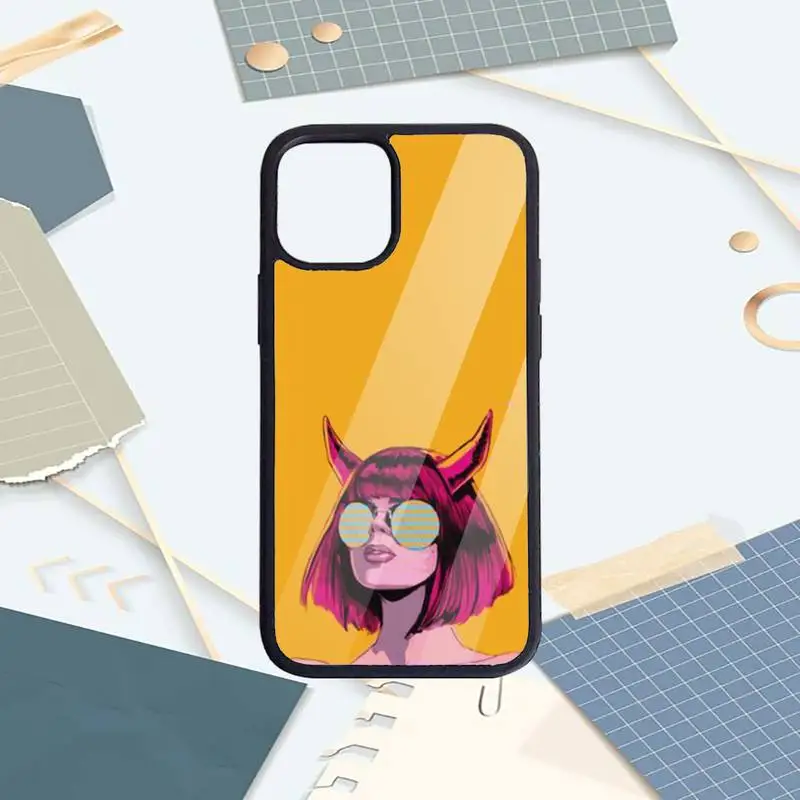 

Sexy girl evil cool cartoon Phone Case PC for iPhone 11 12 pro XS MAX 8 7 6 6S Plus X 5S SE 2020 XR