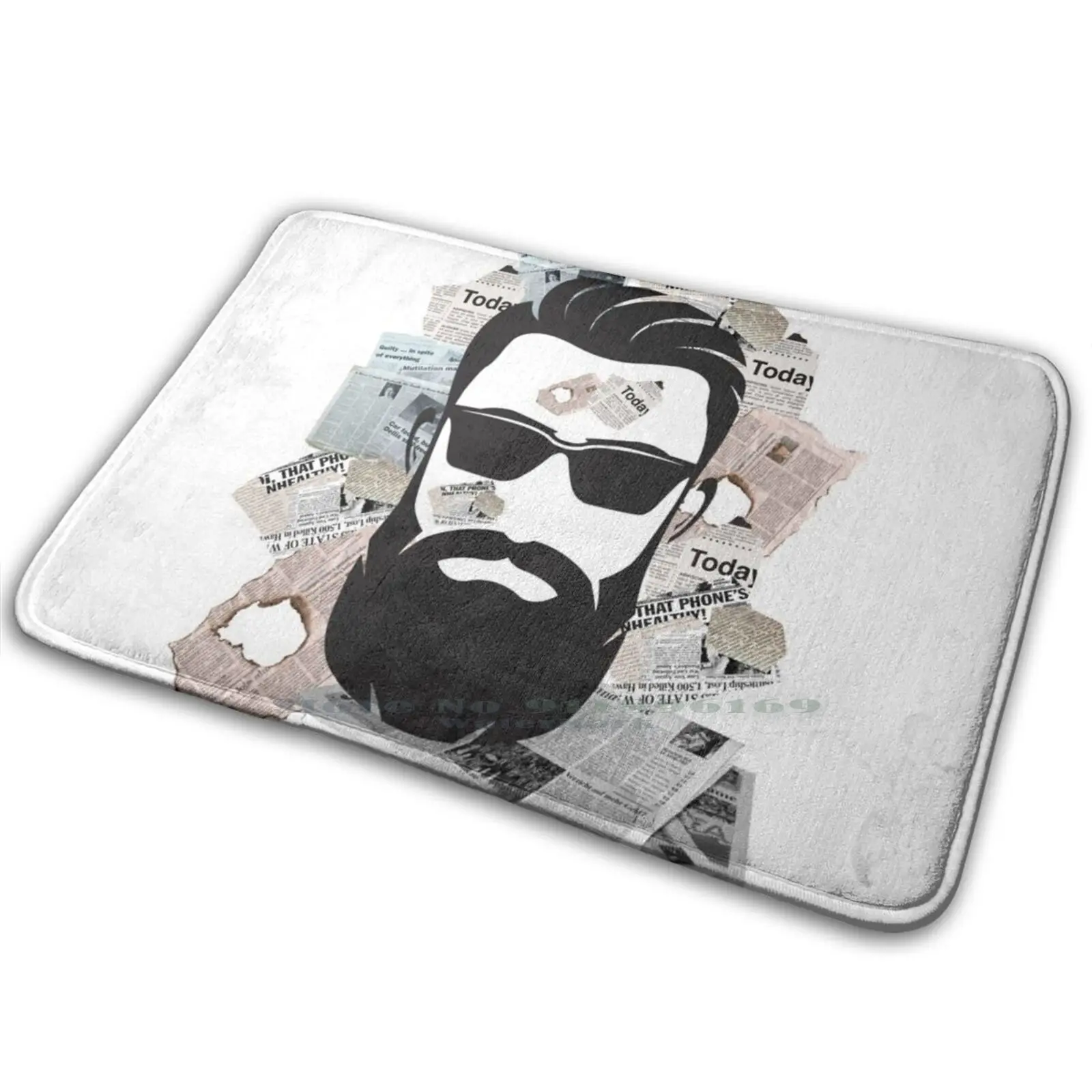 Комиксное лицо для мужчин (Hq) коврик ковер Противоскользящий входной двери в