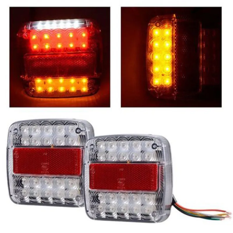 

1Pcs 26 LED Tail Light Brake Stop Lamp Taillight Rear Reverse Light Indicator For Truck Trailer Boat Caravan 12V