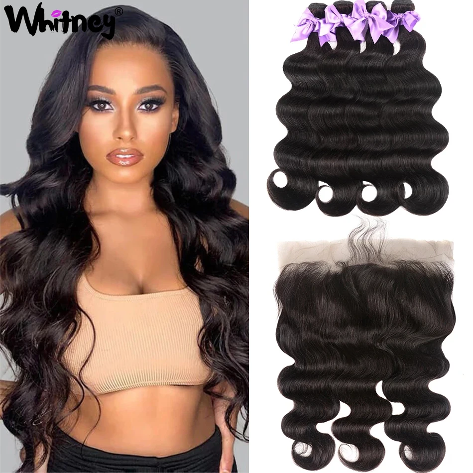 

Body Wave Bundles With Frontal Indian Virgin Hair 3 Bundles With Closure Body Wave Bundles With Frontal 28" Bundles With Closure
