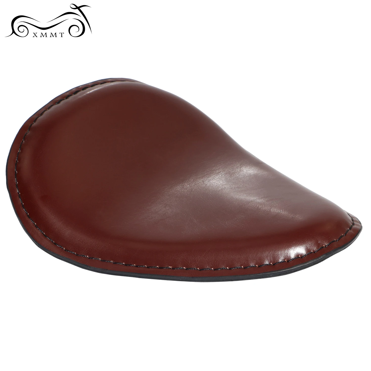 Мотоцикл шоколадные КАШТАНОВЫЕ КОЖАНЫЕ тонкие линии Solo сиденье водителя седло