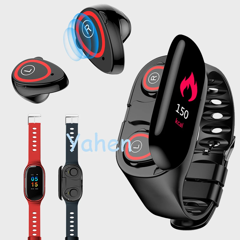 Смарт часы AI Talk band с Bluetooth наушниками монитор сердечного ритма умный Браслет