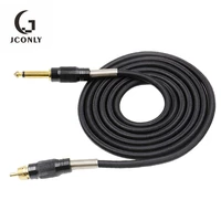 black color rca tattoo clip cord cable tattoo cord wire hookline for tattoo machine tattoo power supply tattoo accessories