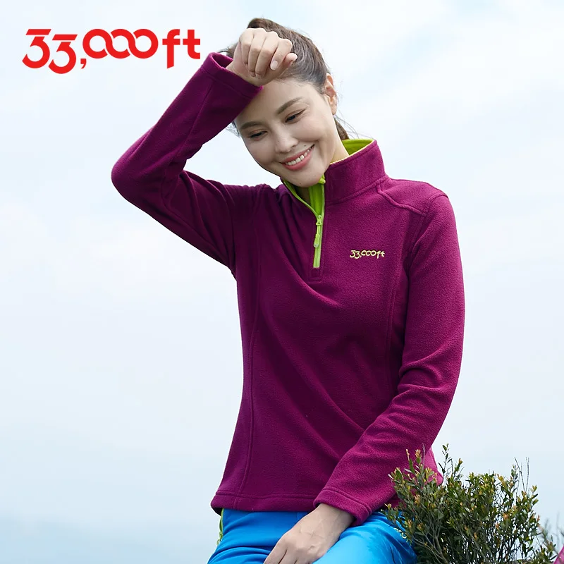 Весна Осень Женский пуловер флисовое пальто уличный для пешего туризма верховой