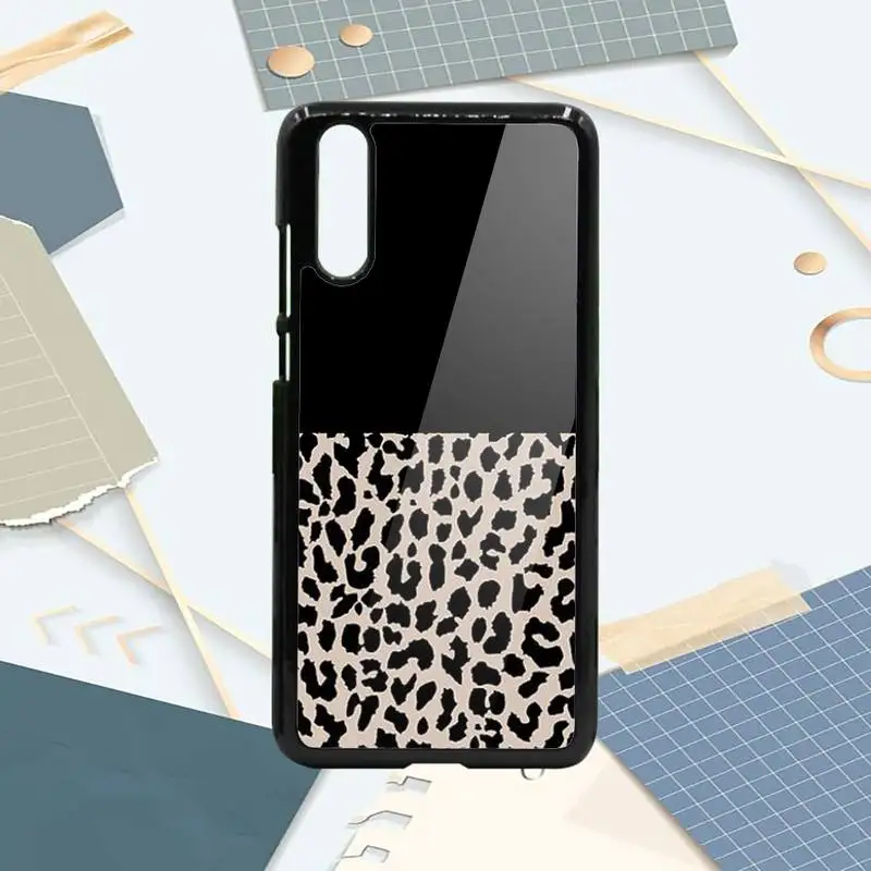 

Ottwn Leopard Print Pattern Phone Case PC For Samsung galaxy S note 8 9 20 10 e lite2019 plus pro ultra