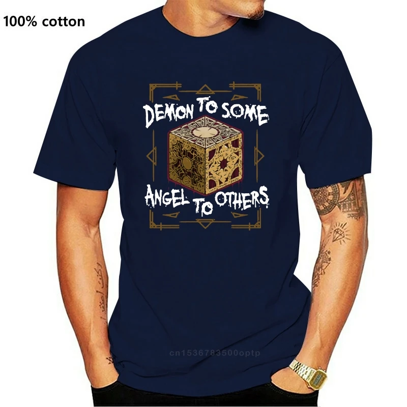 

New Pinhead T shirt Demon To Some Angel To Others Cult Film Sadomasochism Hellraiser T-shirt