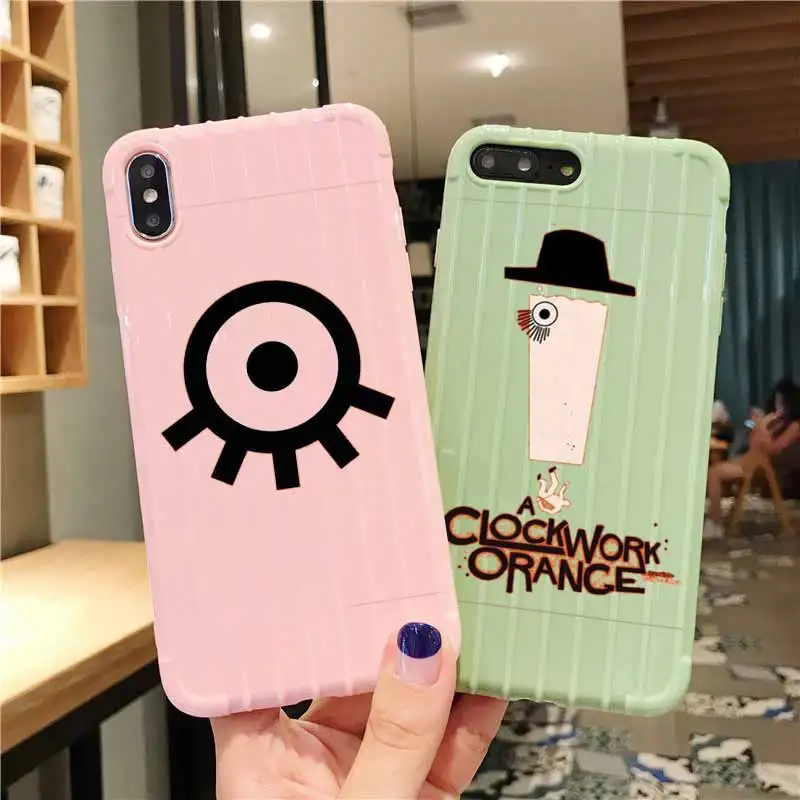 Чехол для IPhone 11 Pro Max X XS MAX 8 7 6S Plus с заводной оранжевой текстурой на колесиках |