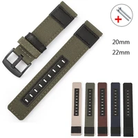 20mm 22mm quick release watchband for samsung galaxy watch 3 45mm 41mm active2 gear s3 nylon strap galaxy watch 46mm 42mm band