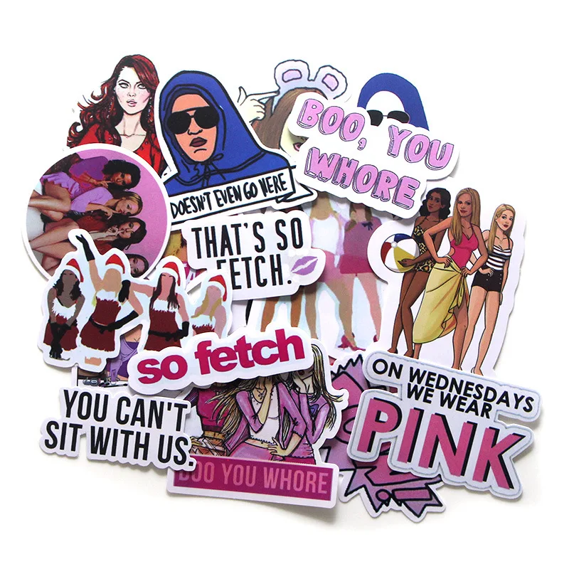 

20Pcs/Lot Mean Girls Graffiti Sticker Kids DIY Skateboard Laptop Luggage Mobile Phone Bike Bicycle Waterproof Sticker