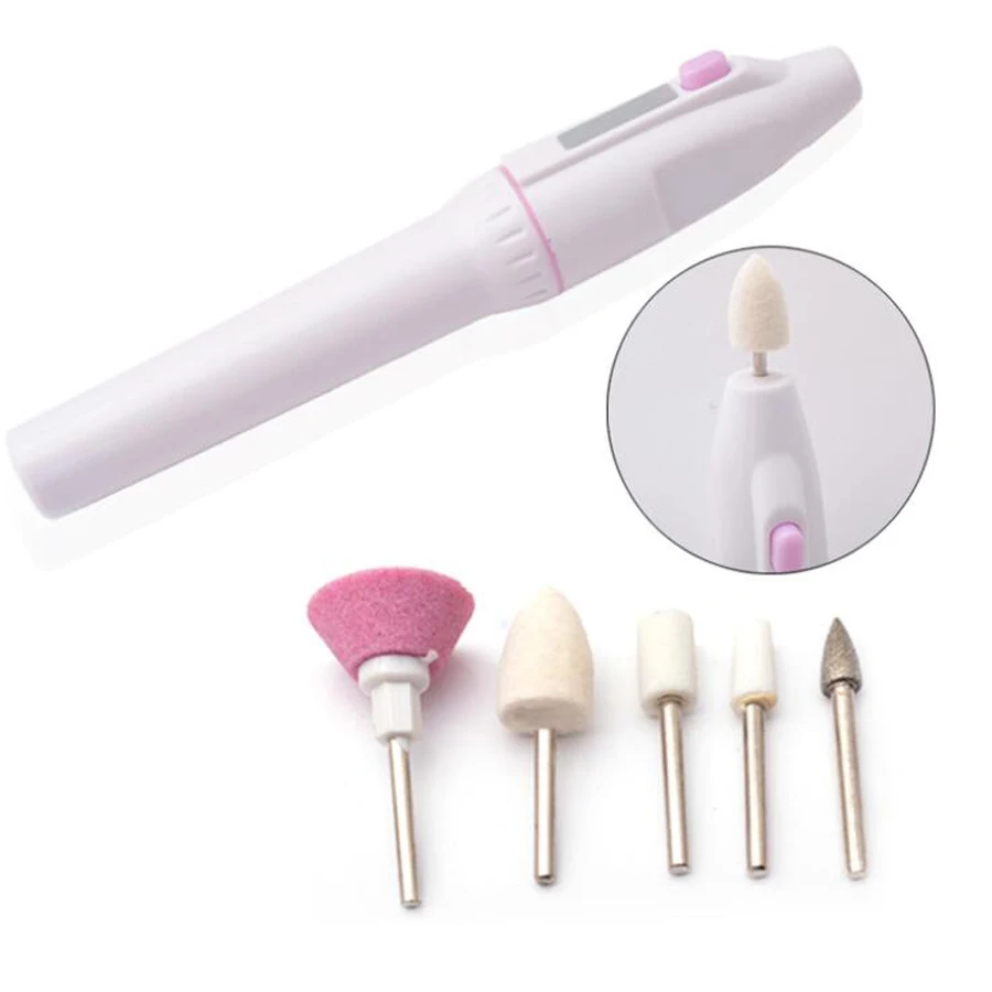Электрическая шлифовальная машинка для маникюра мини-ручка аксессуары и