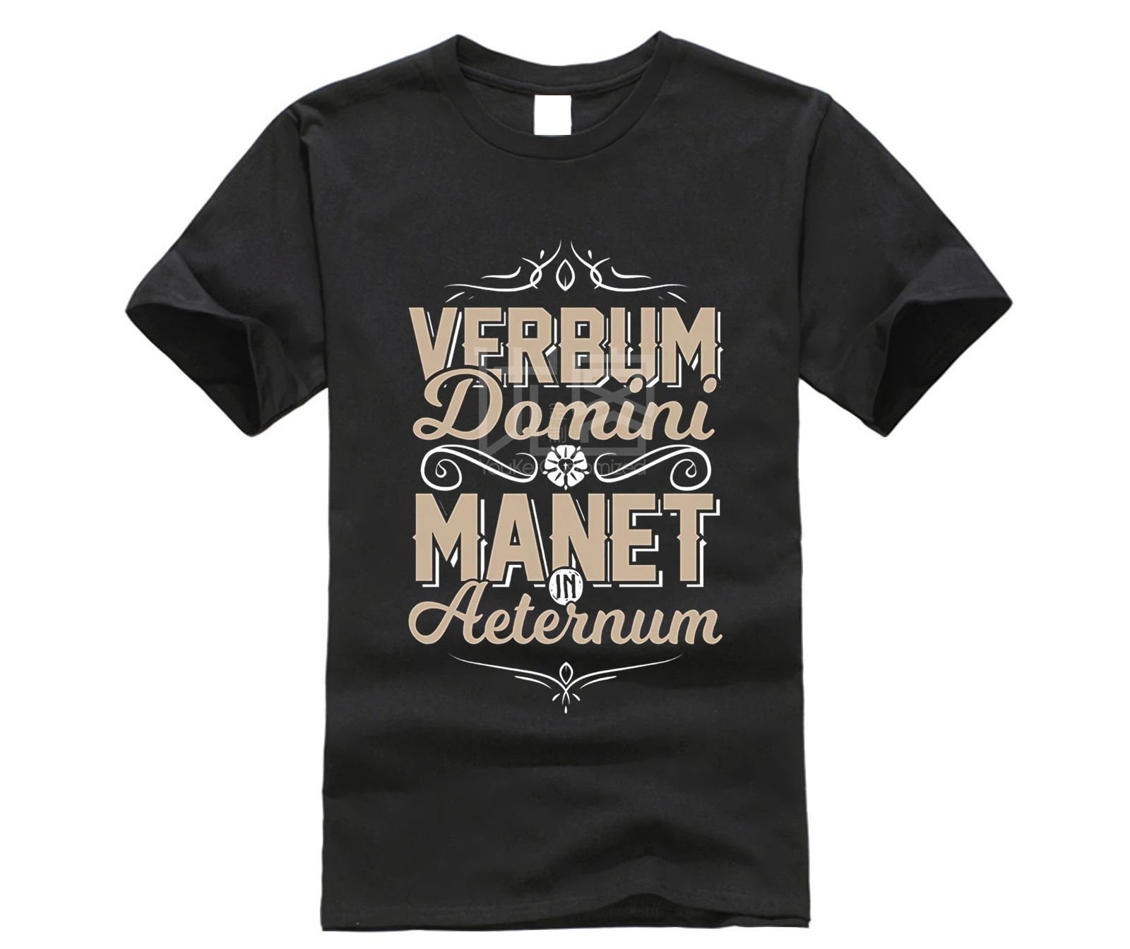 Брендовая мужская рубашка латинский вербум Доми манет в AETERNUM лютеранской